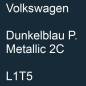 Preview: Volkswagen, Dunkelblau P. Metallic 2C, L1T5.